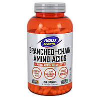 Аминокислота BCAA NOW Sports Branched Chain Amino Acids, 240 капсул