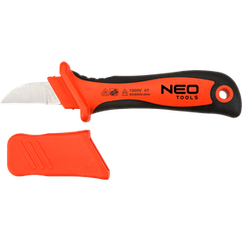 Ніж монтерський Neo Tools, діелектричний, для робіт під напругою 1000 В, лезо 50 мм, 190 мм (01-550)