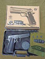 Перчатки в подарок! Детский игрушечный металлический пистолет Colt M45A1