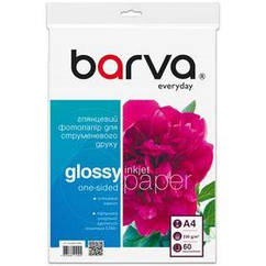 Фотопапір Barva Everyday глянсовий 230 г/м2 A4 60 л (IP-CE230-229)
