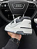 Чоловічі кросівки New Balance 550 Low White Gray Кеди Нью Беланс 550 білі шкіряні демісезонні, фото 7