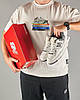 Чоловічі кросівки New Balance 550 Low White Gray Кеди Нью Беланс 550 білі шкіряні демісезонні, фото 11