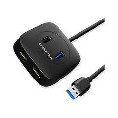 Концентратор USB Cabletime 4-Ports, USB3.0+USB2.0+Micro B з живленням (CB43B)