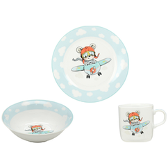 Набор посуды детск. Limited Edition LITTLE PILOT /3 пр. короб (C772)