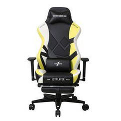 Крісло для геймерів 1stPlayer Duke Black&White&Yellow