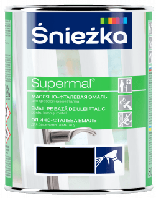 Емаль Sniezka Supermal олійно-фталева чорна глянсова RAL 9005 0.8 л