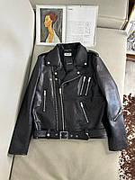 Женская кожаная куртка YSL (доставка 14-18 дней)