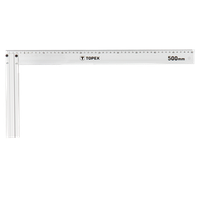 Угольник строительный TOPEX, алюминиевый, 500x235 мм (30C365)