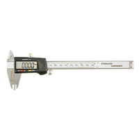 Штангенциркуль TOPEX цифровий, 150 мм, точність вимірювання 0.02 мм/м (31C628)