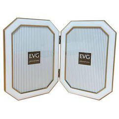 Рамка EVG ONIX DOUBLE 2-10X15 A20-246WH White