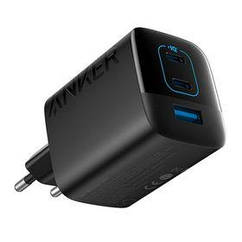 Мережевий зарядний пристрій ANKER PowerPort 336 — 67 W 2xPD & 1xPIQ PPS (Black)