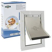 Дверца для собак средних пород PetSafe Staywell Aluminium Medium 277 х 400 мм Белый (5011569105872)