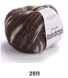 Нитки пряжа для в"язання напівовна RAIN DROPS YarnArt Рейн Дропс ЯрнАрт № 2911, фото 1