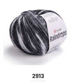 Нитки пряжа для в"язання напівовна RAIN DROPS YarnArt Рейн Дропс ЯрнАрт № 2913