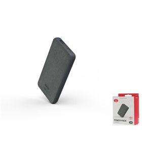 Акумулятор портативний літій-іонний Power Bank Hama Fabric 10 10000 mAh Grey (00201658)