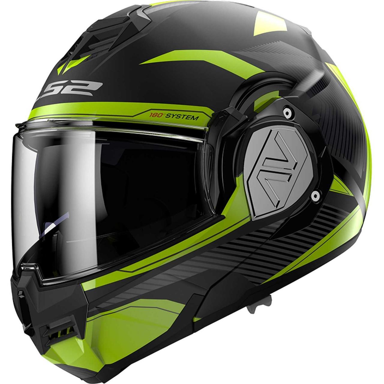 МОТОШОЛОМ МОДУЛЯР LS2 FF906 ADVANT REVO КОЛІР MATT BLACK H-V YELLOW
