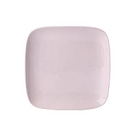 Тарелка подставная квадратная из фарфора 20х20х2.5 см большая белая плоская тарелка