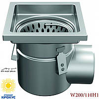 Трап горизонтальний професійний ATT Inox Drain W200/110H1