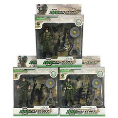 Игровые фигурки DIY TOYS Фигурка военного с оборудованием в ассорт 3 вида