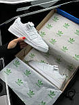 Жіночі кросівки кеди Adidas Forum Low 84 New весна-осінь повсякденні (білі шкіра). Живе фото, фото 5
