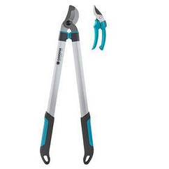 Комплект: сучкоріз для сухих гілок Gardena EasyCut 680 А з ковадлом, 40 мм (арт.12004-20) + секатор Classic