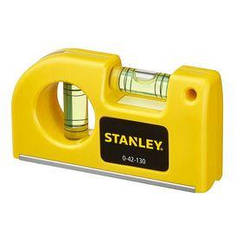 Рівень Stanley кишеньковий, литий пластм. корпус, 8.7 см, 2 капсули, магнітна основа (0-42-130)