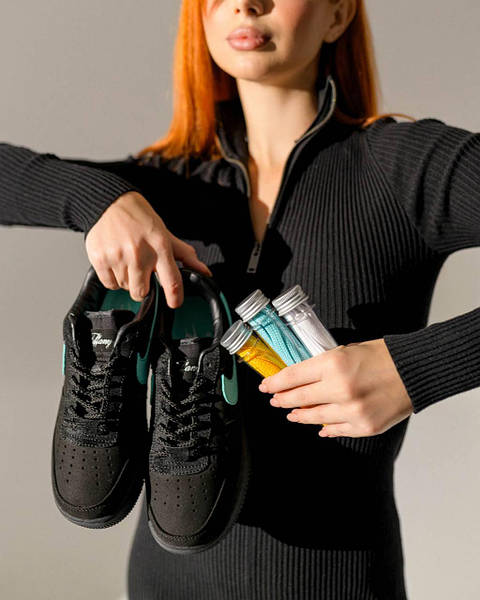 Nike air force 1 mint green and black deals