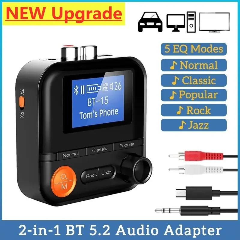 Bluetooth адаптер 5.2 BR05 аудіоприймач стереоресивер Stereo Music Wireless Bluetooth Receiver TF Card RCA