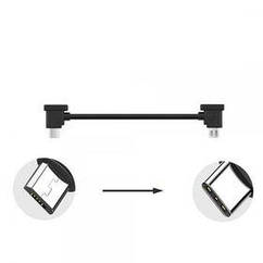 Кабель Goojodoq MicroUSB-Type-C PVC для пульта DJI Mavic 2 Pro/Pro/Platinum/Air/Mini/Mini SE/Zoom 0.15m Black