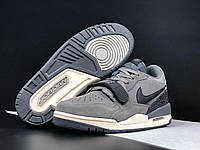 Кроссовки мужские Nike Jordan Legacy 312 Low Grey, Найк Джордан замшевые, прошиты. Код SD-12017