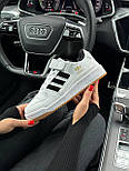 Жіночі кросівки кеди Adidas Forum Low 84 New White Black Gum весна-осінь повсякденні. Живе фото, фото 8