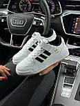 Жіночі кросівки кеди Adidas Forum Low 84 New White Black Gum весна-осінь повсякденні. Живе фото, фото 7