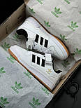 Жіночі кросівки кеди Adidas Forum Low 84 New White Black Gum весна-осінь повсякденні. Живе фото, фото 3