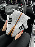 Жіночі кросівки кеди Adidas Forum Low 84 New White Black Gum весна-осінь повсякденні. Живе фото, фото 6