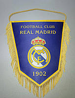 Вымпел тканевой с бахромой FC Real Madrid