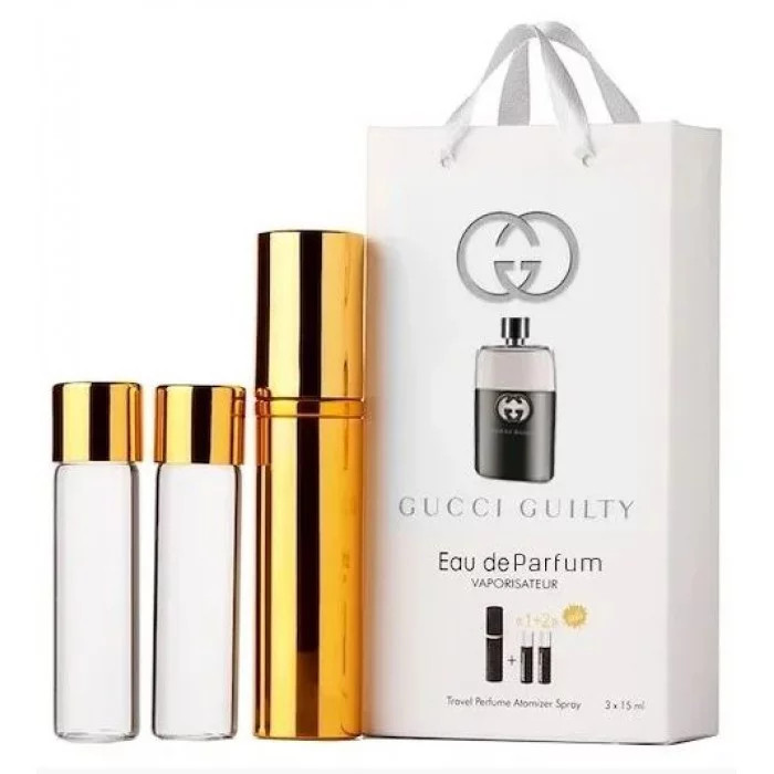 Gucci Guilty men edt 3x15ml - Trio Bag