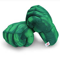 Огромные мягкие перчатки в виде кулаков Халка. Большие зеленые перчатки, взрослые