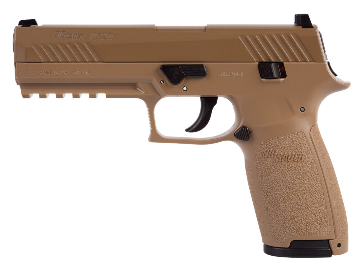 Пневматичний пістолет Sig Sauer Air P320 Coyote Tan Blowback, фото 1