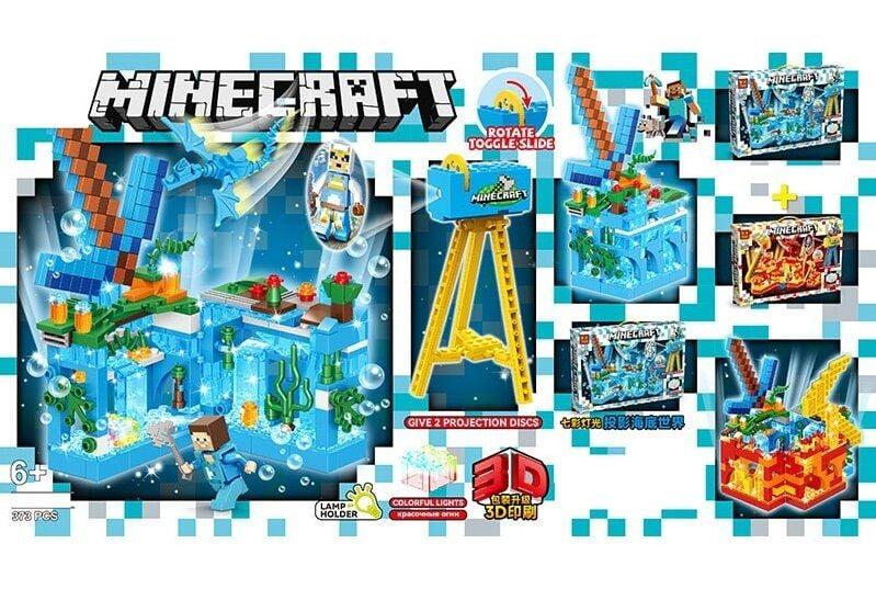 Конструктор для хлопчика Minecraft (337 деталі, підсвічування) GT 110
