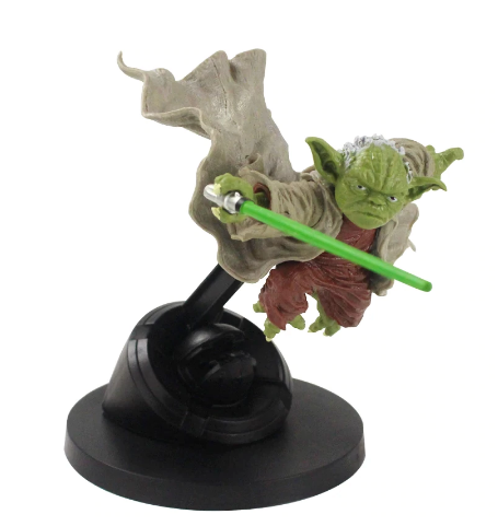 Майстер Йода з мечем із Зоряних Війн. Лицар Джедай бойова версія, фігурка ПВХ 15 см. Star Wars Master Yoda.