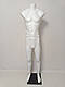 Манекен чоловічий в повний зріст СТАС білий на підставці ПВХ, фото 2