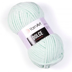 Пряжа плюшева YarnArt Dolce, М'ята №753, (Ярнарт Дольче) 100гр., 120м. нитки для в'язання