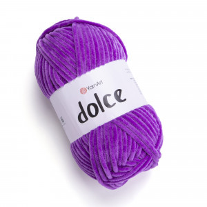Пряжа плюшева YarnArt Dolce, Ліловий №788, (Ярнарт Дольче) 100гр., 120м. нитки для в'язання
