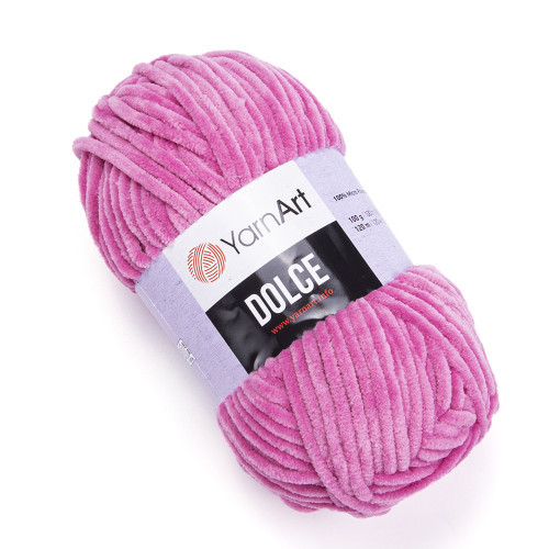 Пряжа плюшева YarnArt Dolce, Рожевий №795, (Ярнарт Дольче) 100гр., 120м. нитки для в'язання