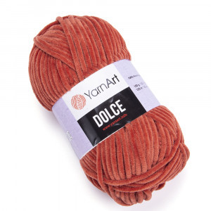 Пряжа плюшева YarnArt Dolce, Рудий №793, (Ярнарт Дольче) 100гр., 120м. нитки для в'язання