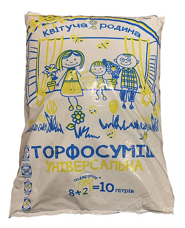 Субстрат універсальний "Квітуха батьківщина" 6 літрів/Укпаїна/, фото 2