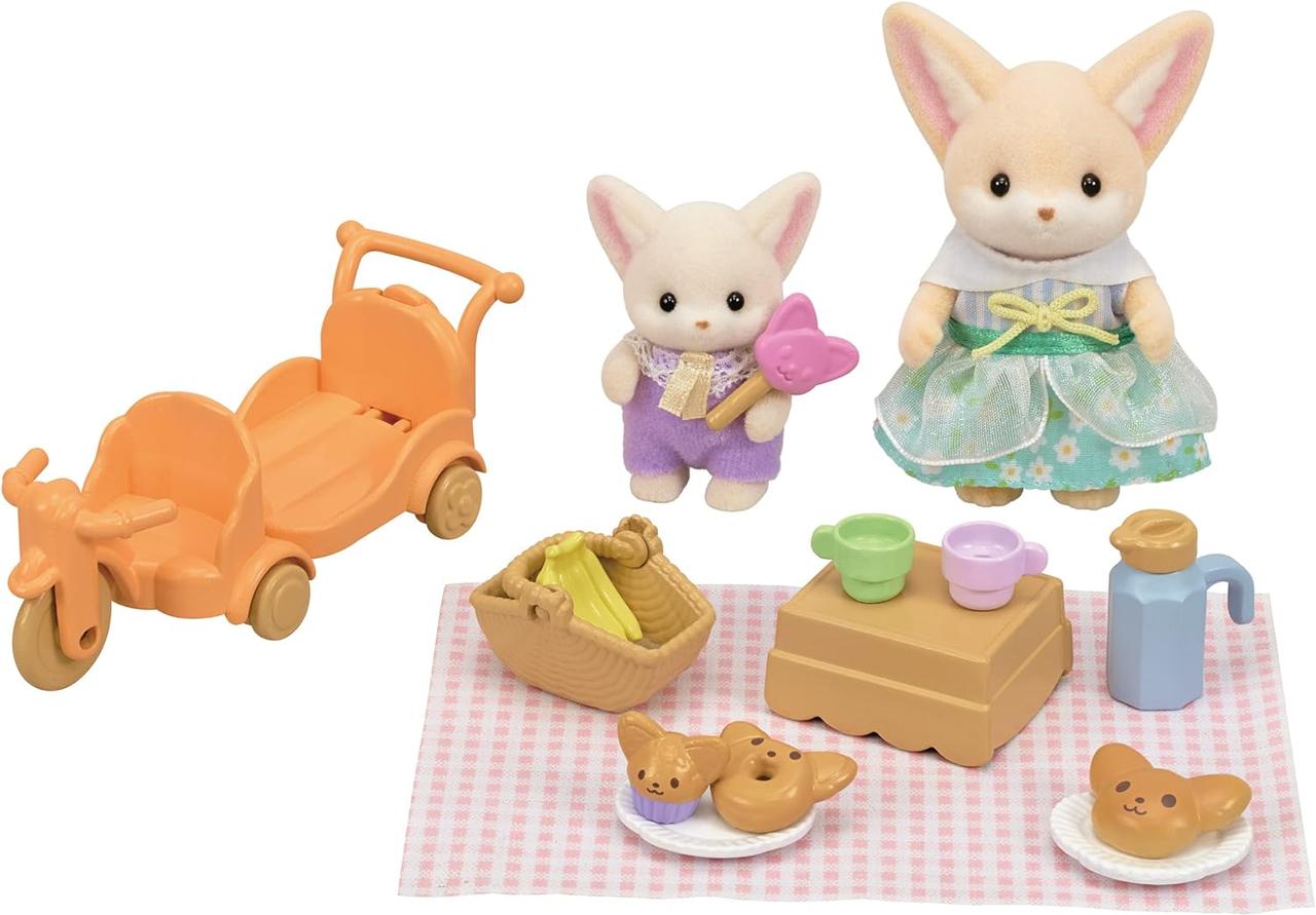 Уценка Sylvanian Families лисья семья фенек  5698 Calico Critters Sylvanian Families Fennec Fox Family