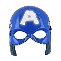 Маска Капітан Америка з підсвіткою. Дитяча маска Captain America. Косплей Месники. Маска Стіва