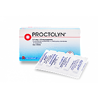 Свічки Proctolyn 0,1 мг + 10 мг Проктолін ефективне лікування геморою, 10 шт