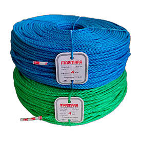 Мотузка мармара риболовна Турція 4 мм 200 м синя та зелена Зелений
